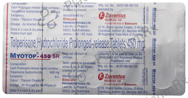 Myotop 450mg SR Tablet 6s