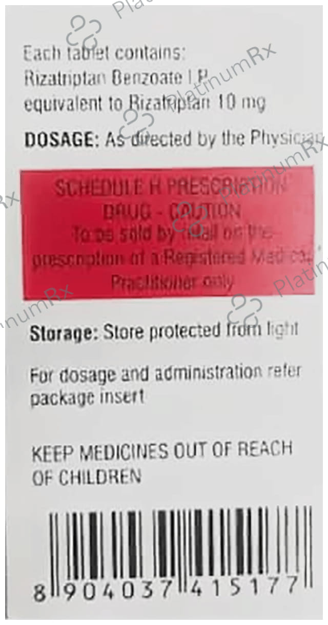 Ritza 10mg Tablet MD 6s