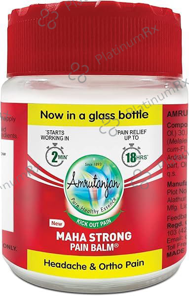 Amrutanjan Maha Strong Pain Balm Red 27.5gm