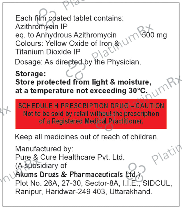Zitlin 500mg Tablet 5s