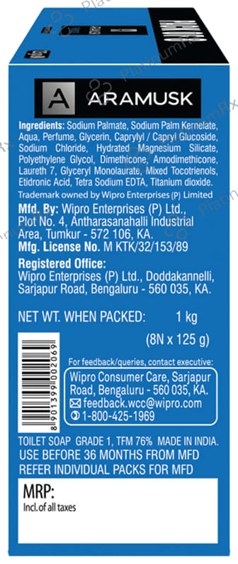 Aramusk Force Soap (125gm Each) 8 Soap