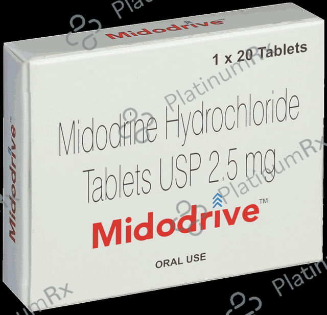 Midodrive 2.5mg Tablet 20s