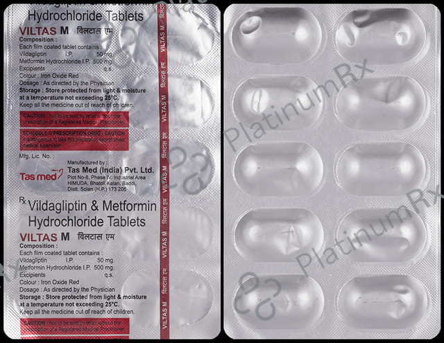 Viltas M 500mg/50mg Tablet 15 Tablet