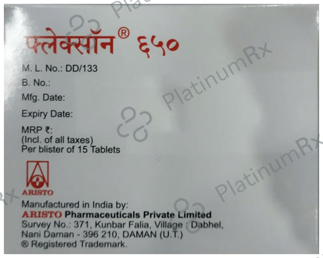 Flexon 650mg Tablet 15s