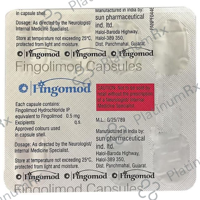 Fingomod 0.5mg Capsule 7s
