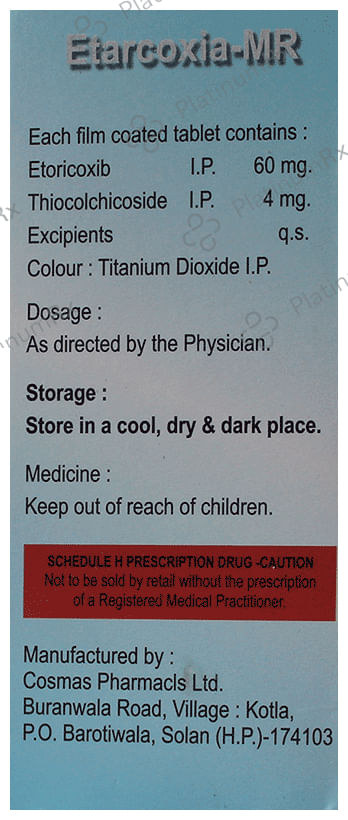 Etarcoxia MR Tablet 10s