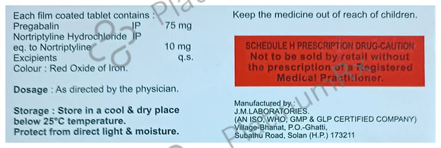 Pegatrip 10/75mg Tablet 10s