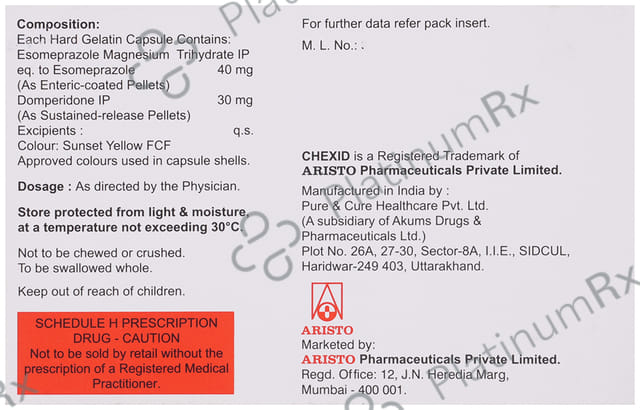 Chexid D 30/40mg Capsule 10s