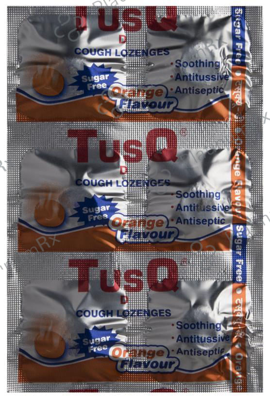 Tusq D Cough 0.6/5mg Sugar Free Lozenges 6s