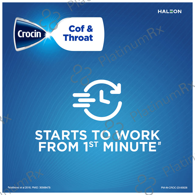 Crocin Cof & Throat Lozenges Orange