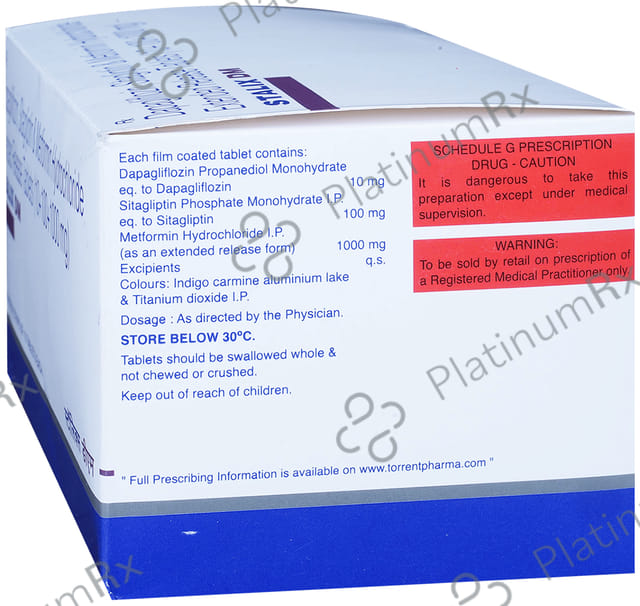 Stalix DM 10/1000/100mg Tablet ER 10s