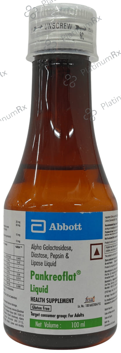 Pankreoflat Digestive Enzyme Liquid 100ml