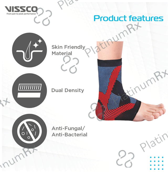 Vissco 2710 Pro 3D Ankle Support with Gel Padding XL