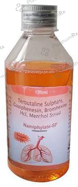 Namiphylate-SF Syrup Sugar Free 100 Syrup