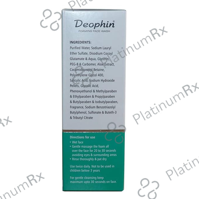 Deophin Foming Face Wash 60ml