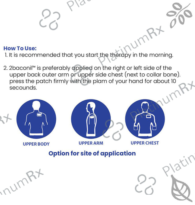 2baconil TTS30 21mg Step 1 Nicotine Transdermal Patch 7s