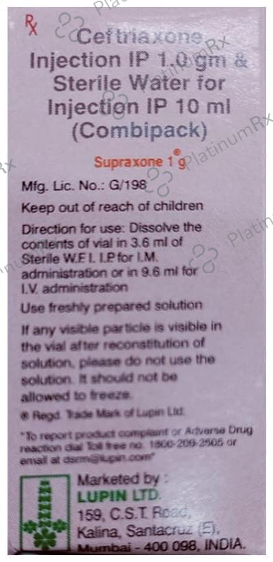 Supraxone 1000mg Injection
