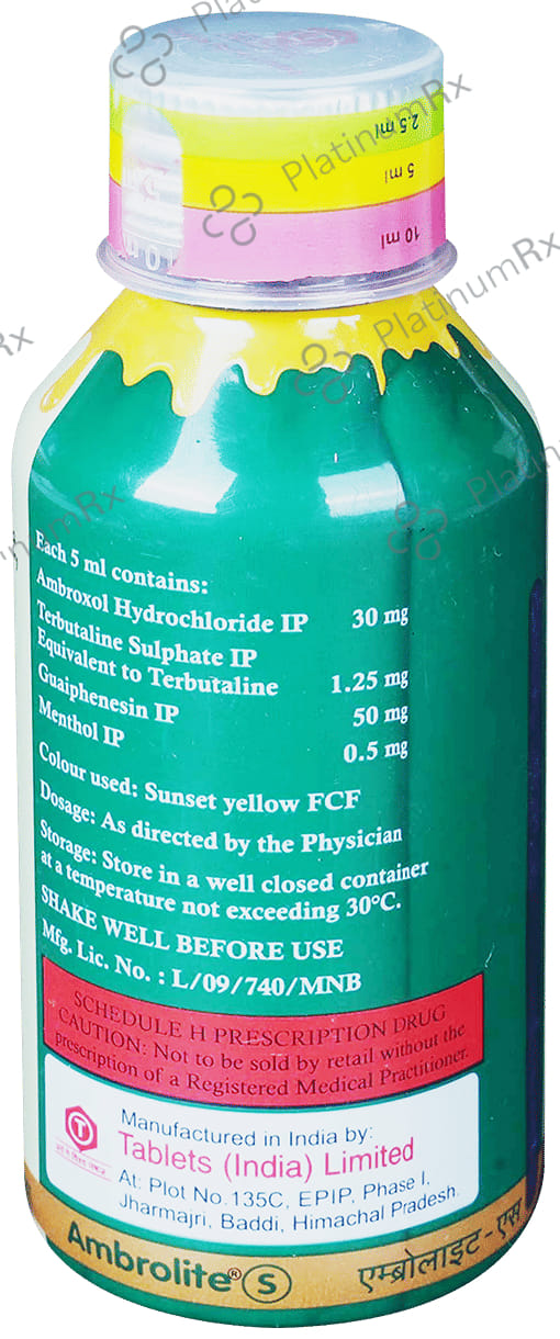 Ambrolite S Expectorant 100ml