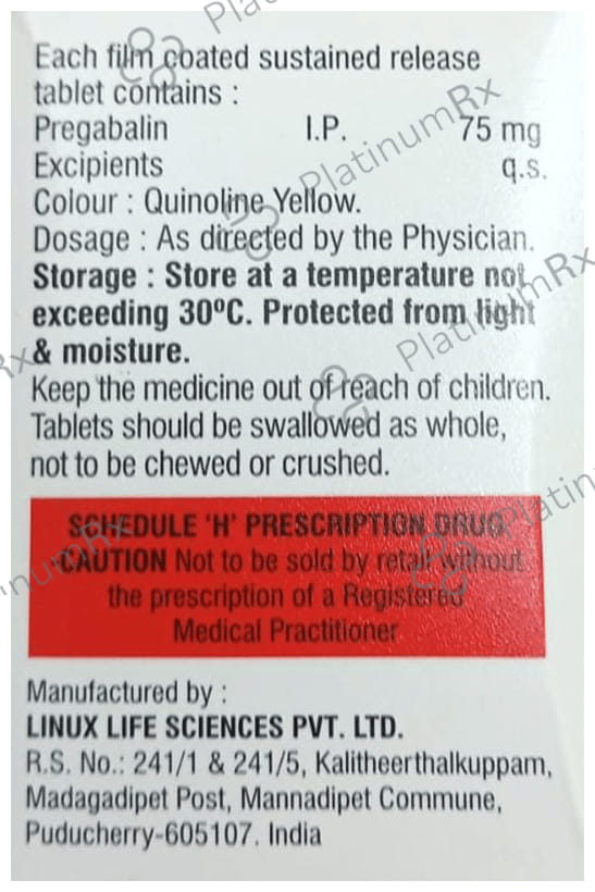 Pregalift ER 75mg Tablet 15s