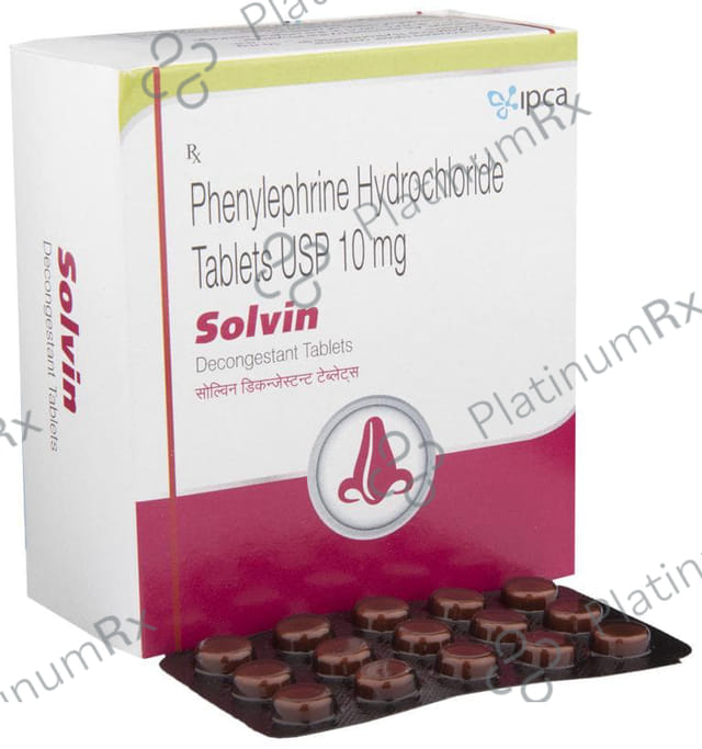 Solvin Decongestant 10mg Tablet 15s