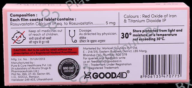 Aidrovastatin 5mg Tablet 10s
