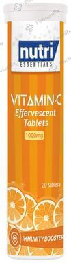 Nutri Essential Vitamin-C 1000mg Effervescent Tablet