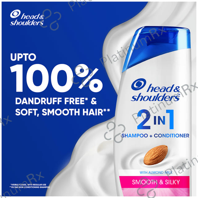 Head & Shoulders Smooth & Silky 2 in 1 Anti-Dandruff Shampoo+Conditioner 180 ml