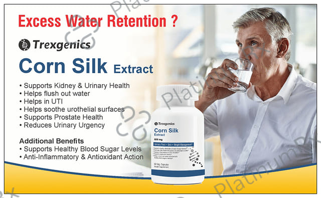 Trexgenics Corn Silk Extract 600mg Veg. Capsules