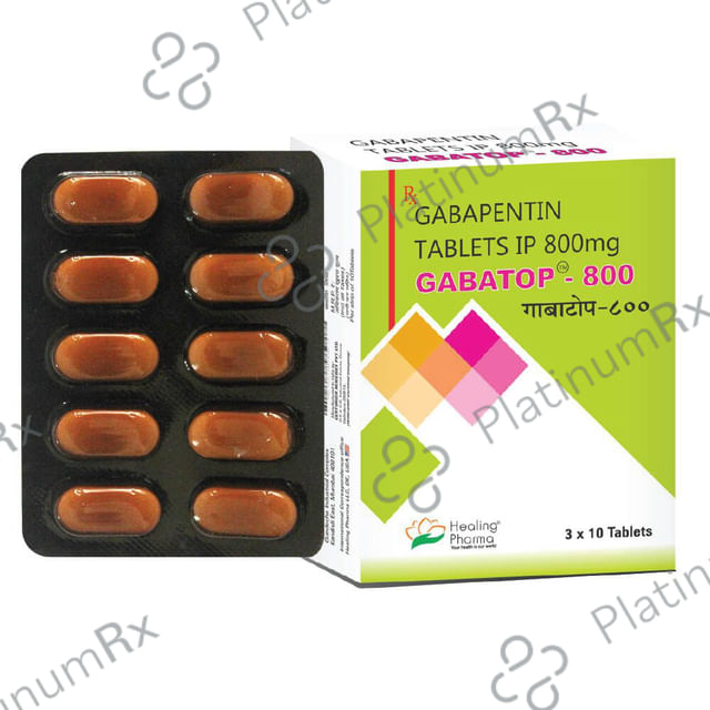 Gabatop 800mg Tablet 10s