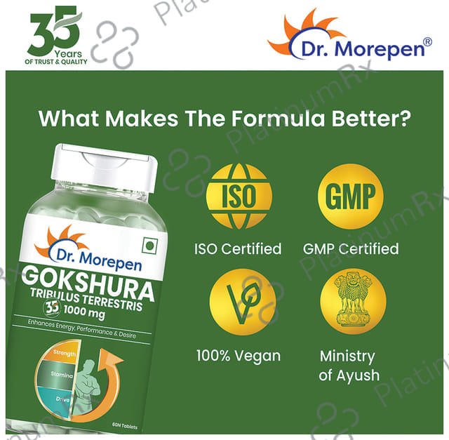 Dr. Morepen Gokshura 1000mg Tablet