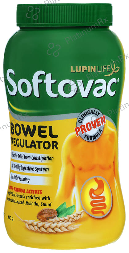 Softovac Bowel Regulator for Effective Relief from Constipation Powder 450gm