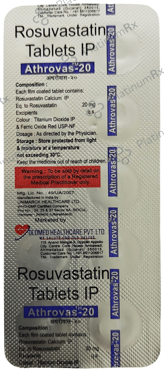 Athrovas 20mg Tablet 10s