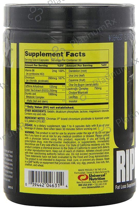 Universal Nutrition Ripped Fast Capsule
