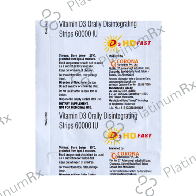 D3 HD Fast Disintegrating Strip