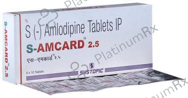 S Amcard 2.5mg Tablet 10s