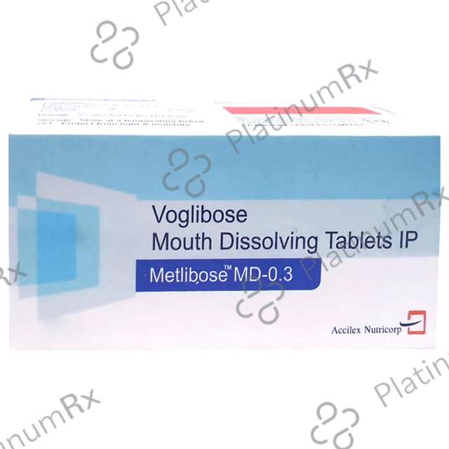 Metlibose 0.3mg Tablet MD 10s