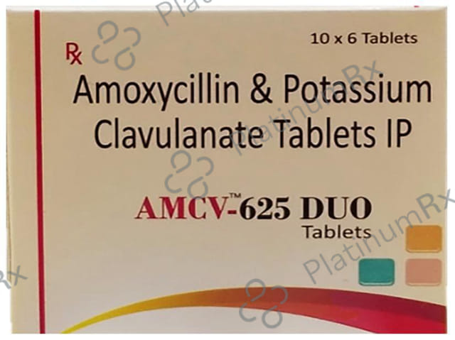 AMCV 625mg Duo Tablet 6s