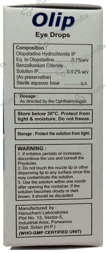Olip 0.1% Eye Drop