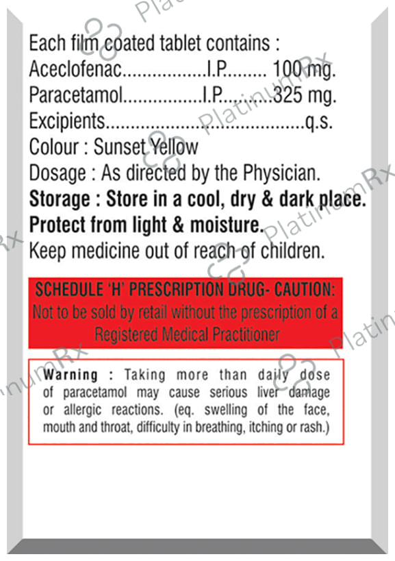 Acistar P 100/325mg Tablet 10s