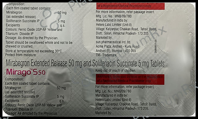 Mirago S 50/5mg Tablet ER 10s