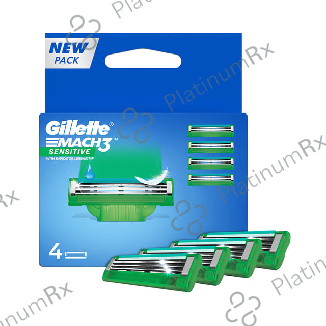 Gillette Mach 3 Shaving Razor Blades Sensitive
