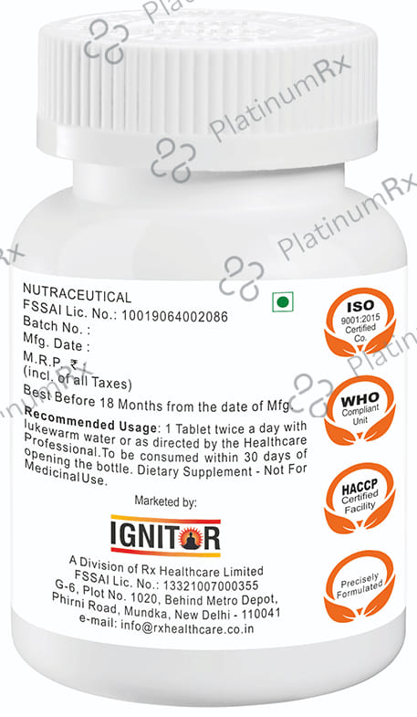 Ignitor Vitamin C with Zinc Chewable Tablet 60s