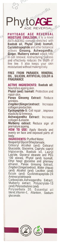 Oshea Herbals Phyto Age Reversal Skin Moisturizing Emulsion