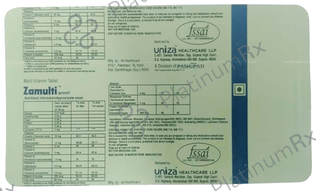Zamulti Multivitamin Tablet