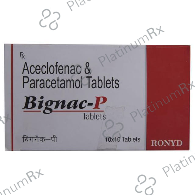 Bignac P 100/325mg Tablet 10s