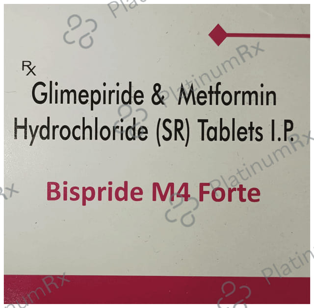Bispride M Forte 4/1000mg Tablet SR 15s