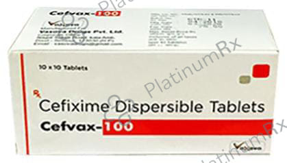 Cefvax 100mg Tablet DT 10s