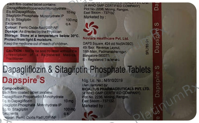 Dapspire S 10/100mg Tablet 15s