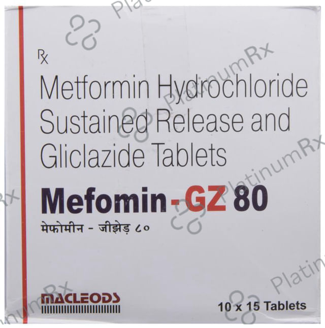 Mefomin GZ 80/500mg Tablet SR 15s