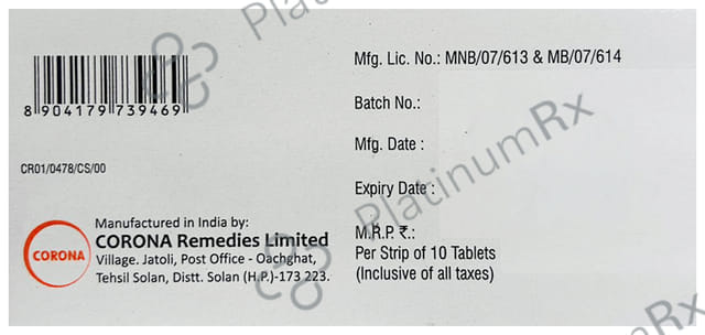 Cortel LNB 10/50/40mg Tablet 10s